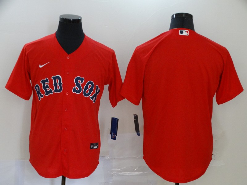 Men's Boston Red Sox Red Alternate Team Blank Jersey